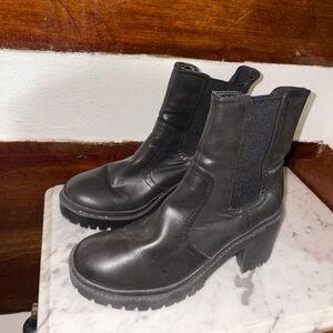 Rock & Candy Black Heeled Boots